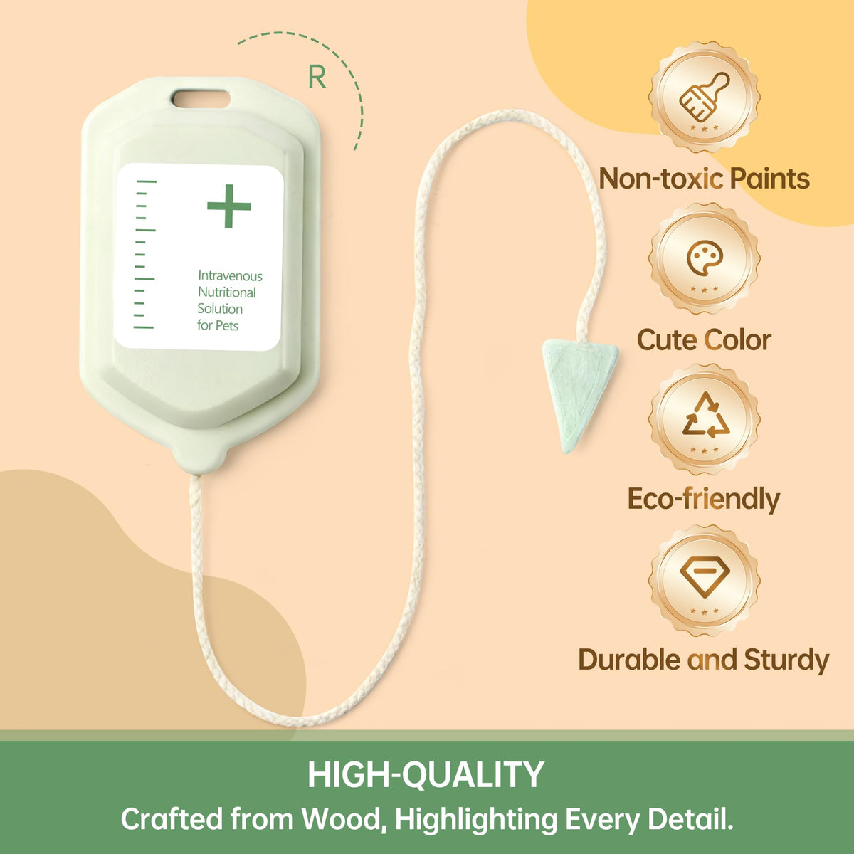 Pithfor wooden doctor kit carry case keeps all pieces organized.