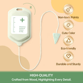 Pithfor wooden doctor kit carry case keeps all pieces organized.