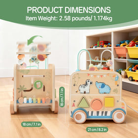 Pithfor hedgehog slider on cube provides tactile fun and focus for toddlers