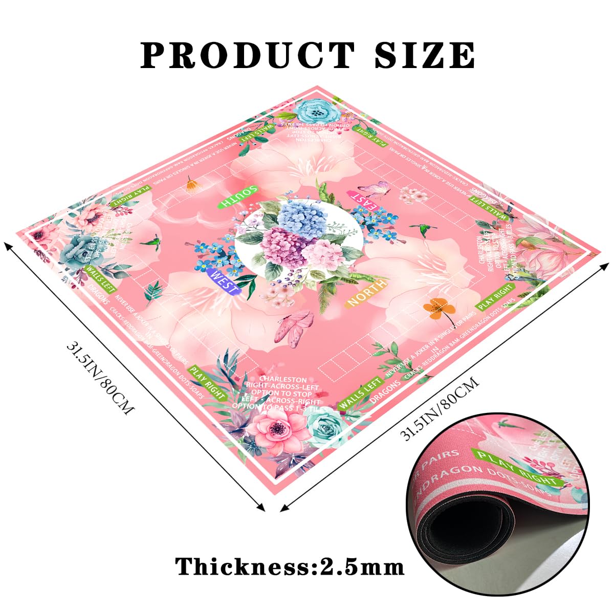 Pittera mahjong mat carry bag keeps gear organized for easy transport.