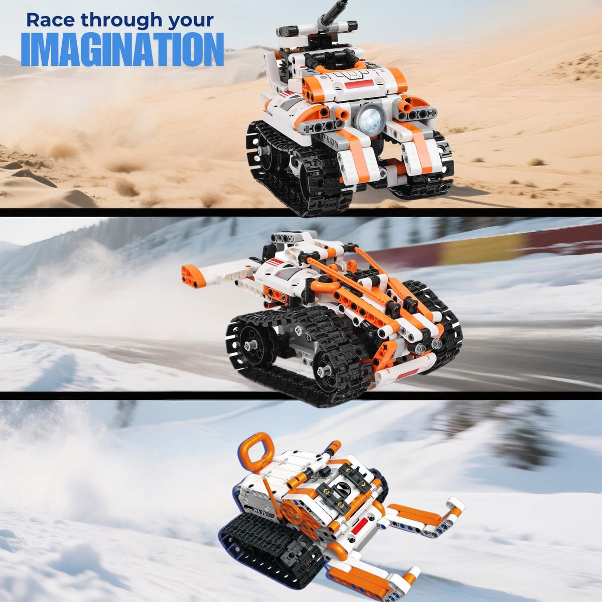 PIVONAX STEM Robotics Kit app-programming interface enables beginner coding alongside building