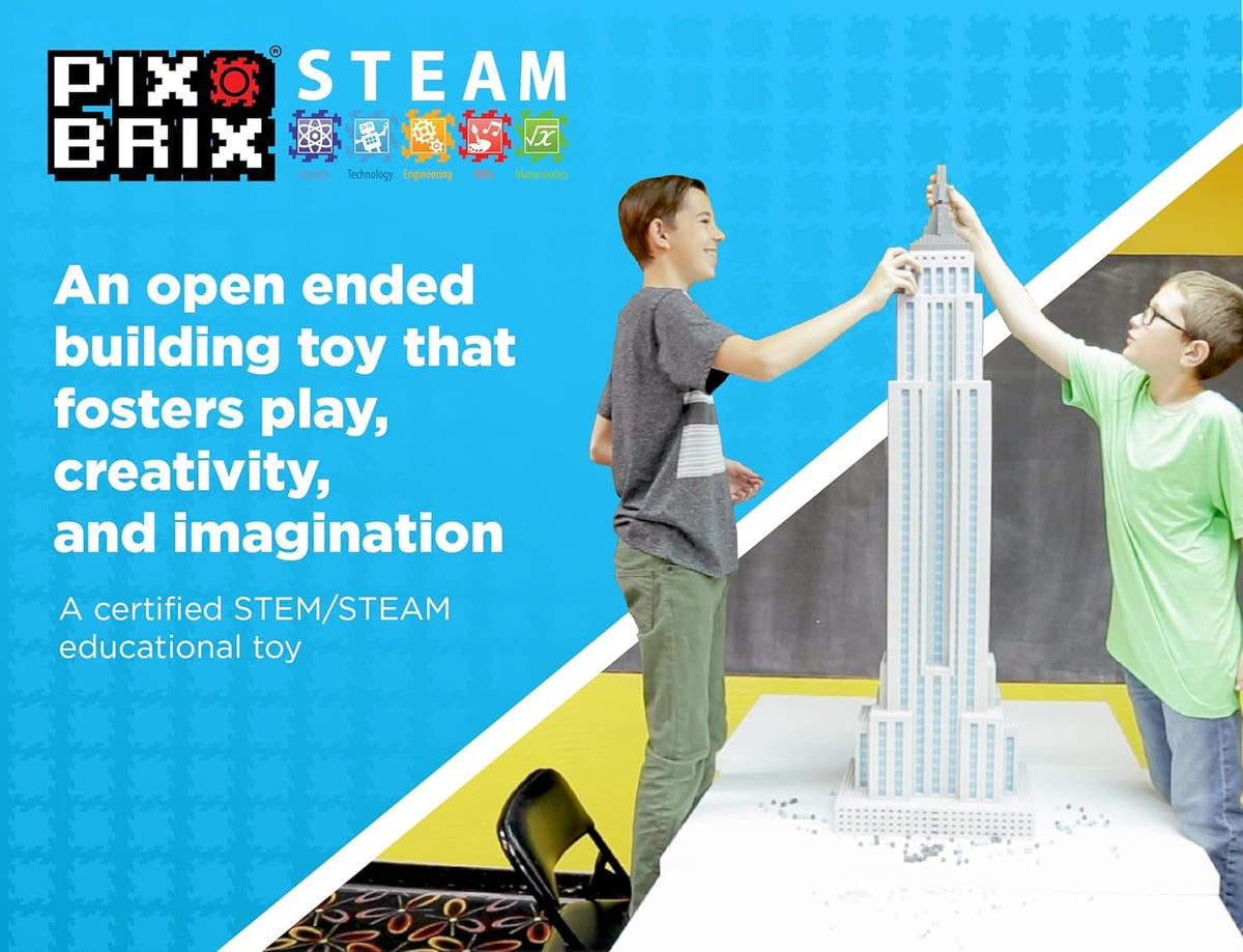 Pix Brix 2D and 3D builds example inspiring versatile play