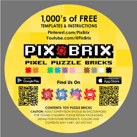 Pix Brix gift-ready bucket supports birthdays and classroom activities