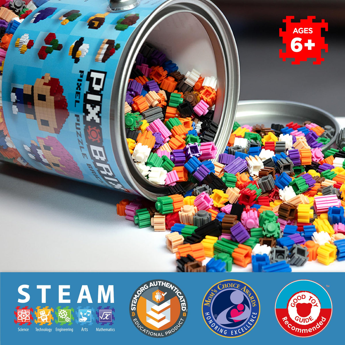 Pix Brix Pixel Art 2D build assembly demonstrating simple, satisfying setup.
