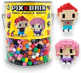 Pix Brix pixel art kit bucket with 1,500 pieces for creative projects