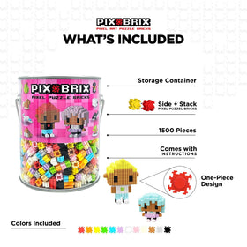 Pix Brix twelve-color light palette enabling bright, reusable pixel builds