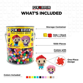 Pix Brix twelve-color medium palette enables vibrant pixel art designs