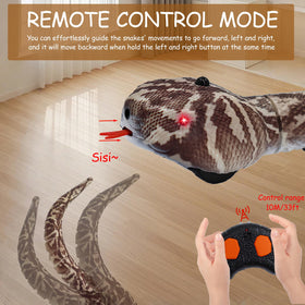 Pixibond snake toy infrared head sensing mode detects obstacles for autonomous play.