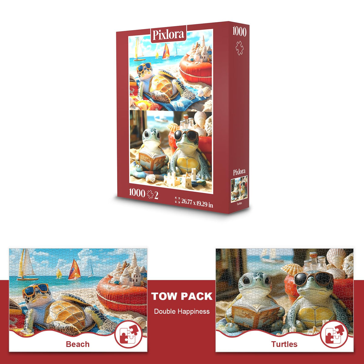 Pixlora Tropical Beach Bliss puzzle image for a calming at-home escape