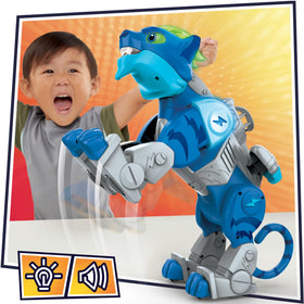 PJ Masks Cat Stripe King head and shoulders light up during dramatic reveals.