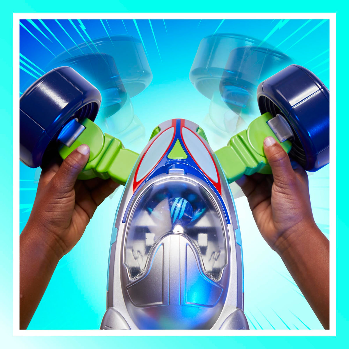 Lights and sounds respond to each mode for immersive pretend play.