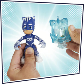 PJ Masks snowy-accents figures add seasonal flair to pretend missions.