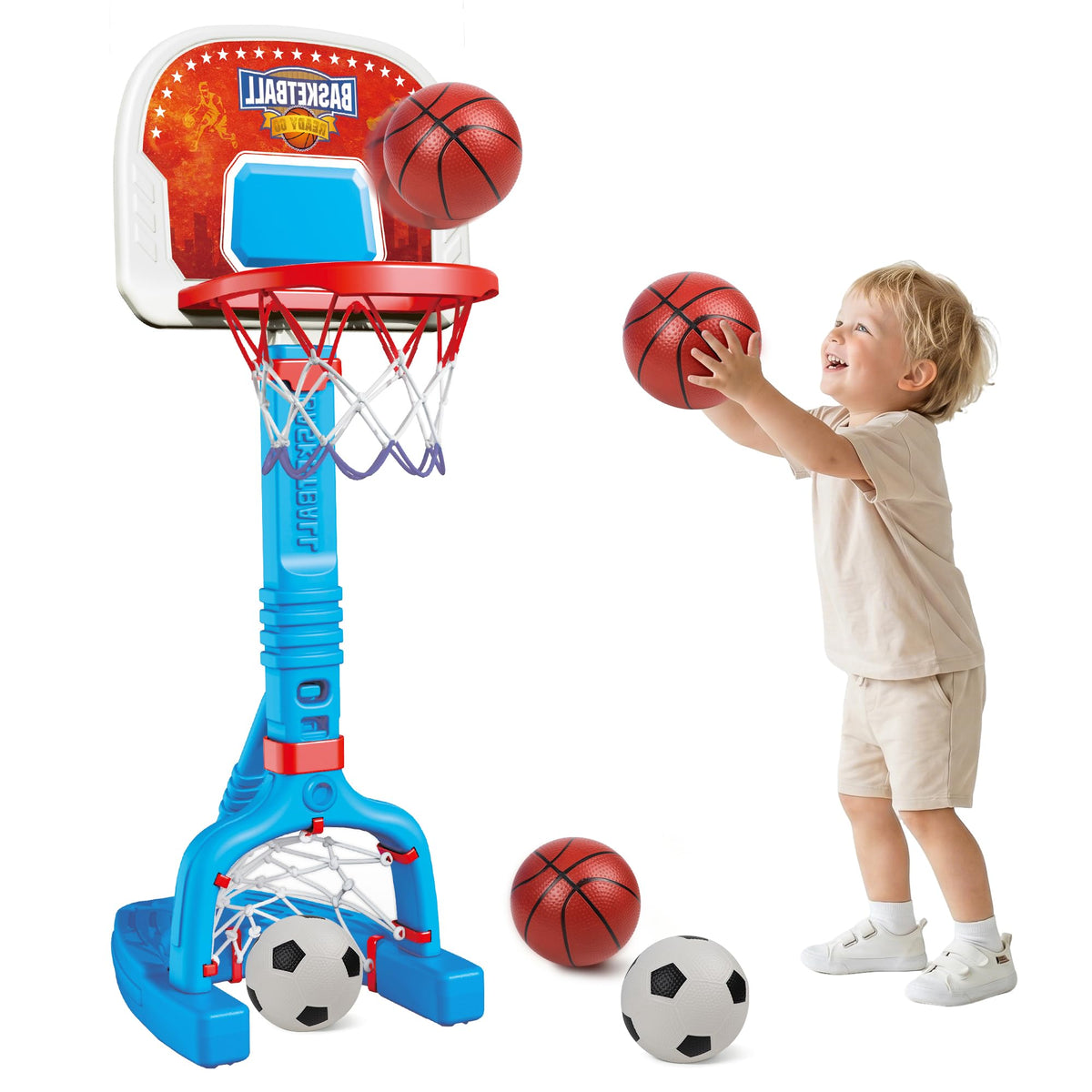PJG toddler hoop base stability keeps play steady indoors or outdoors.