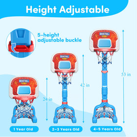 PJG toddler hoop height levels adapt as children grow.