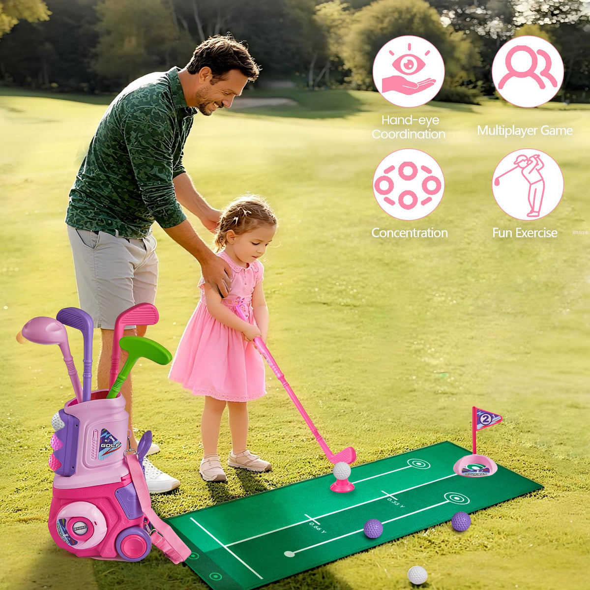 PJG toddler golf balls designed for soft contact and easy handling.
