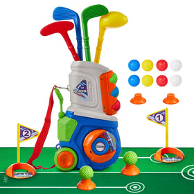 PJG Toddler Golf Set cart offers portable outdoor fun for kids.
