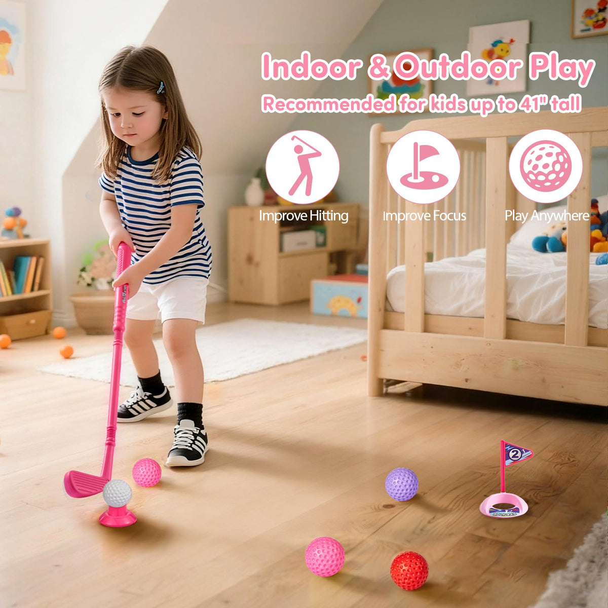 PJG golf holes and flags create mini courses for playtime.