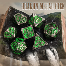 PJOY D12 metal green DND dice with durable zinc alloy