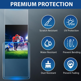 PJU 3x4 hard sleeve close-up showing sturdy protection and clear card visibility