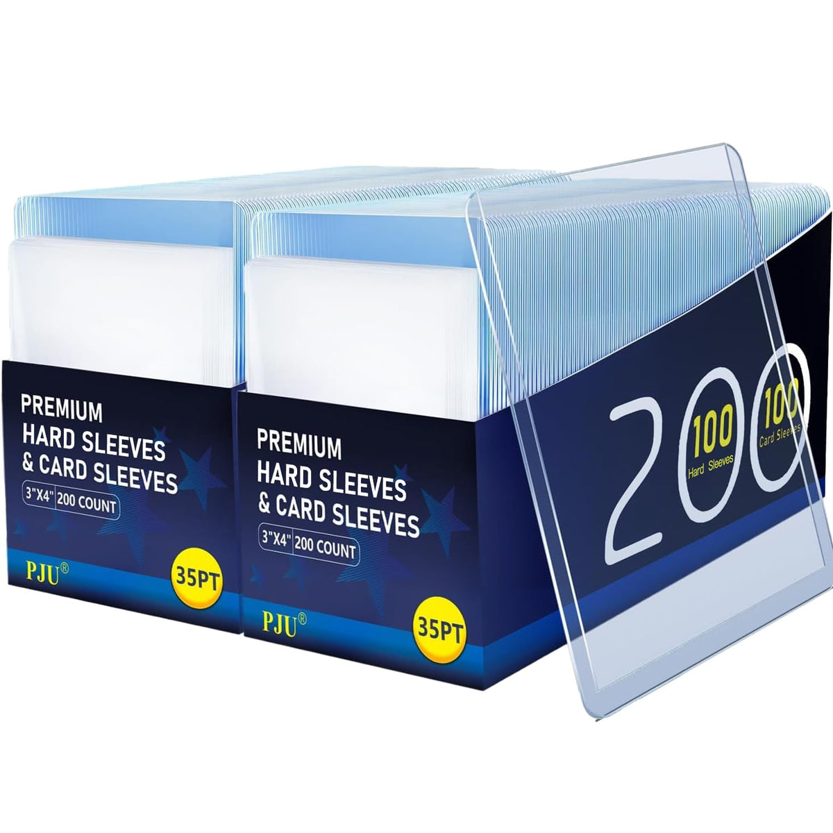 PJU 400 hard sleeves collection pack keeping trading cards protected and visible