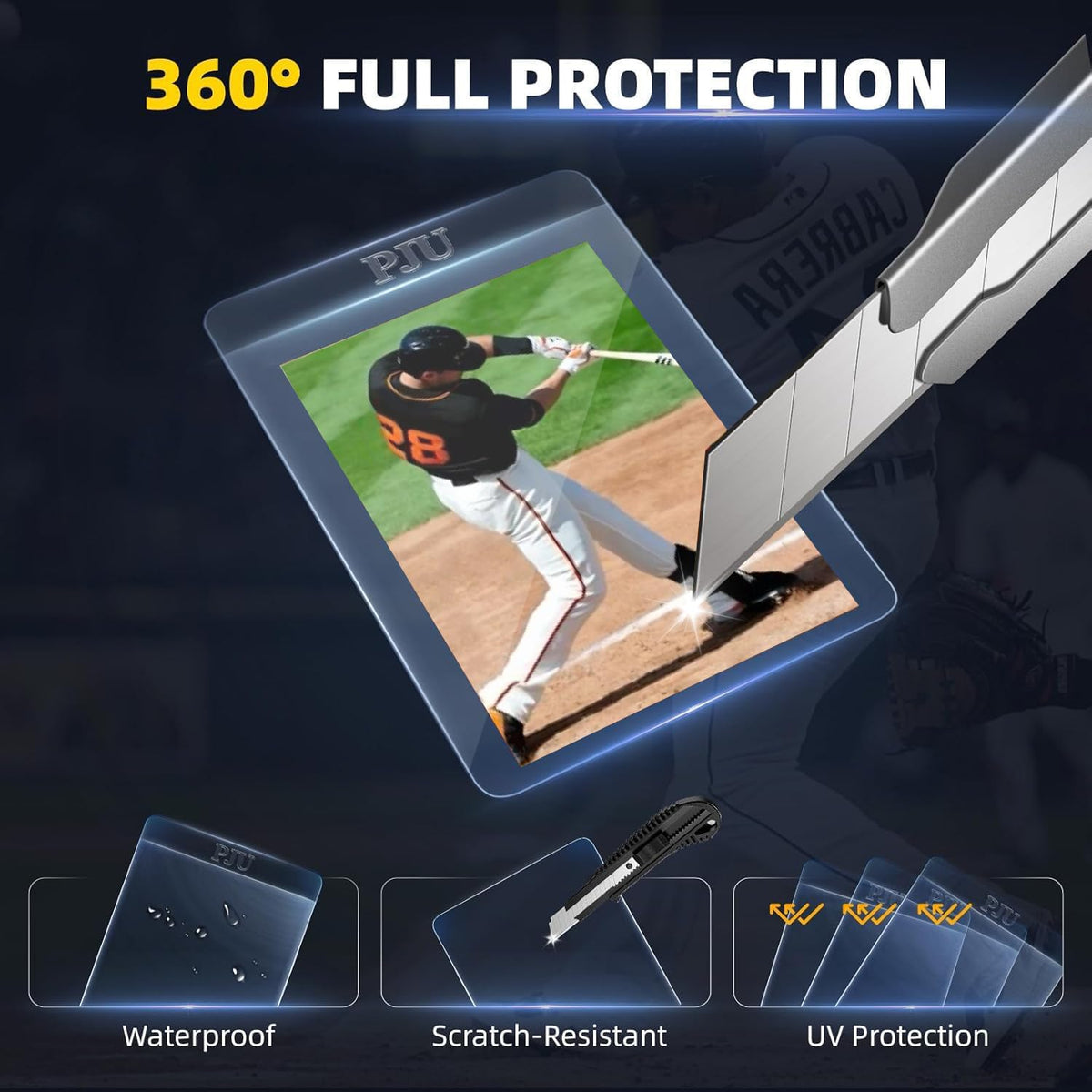 PJU acid-free PVC sleeves help preserve card condition and clarity