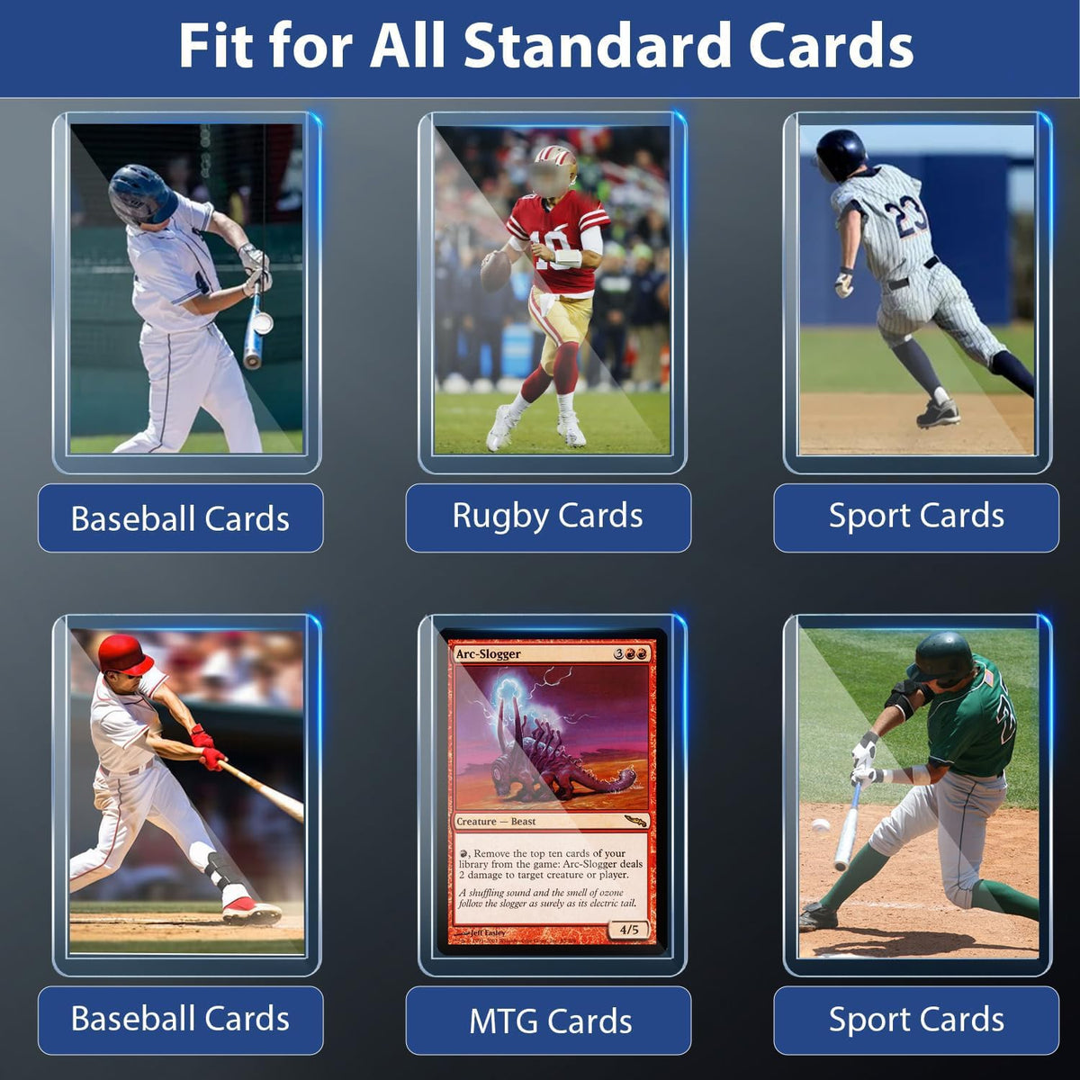 PJU baseball and sports card protectors providing reliable long-term storage