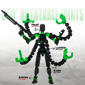 PkghoKids T13 accessories and weapons pack demonstrating customization and display options.