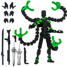 PkghoKids T13 assembled figure front view showing durable joints for versatile poses.