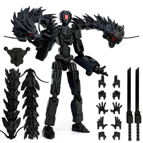 PkghoKids T13 back dragon design for eye-catching desktop display.