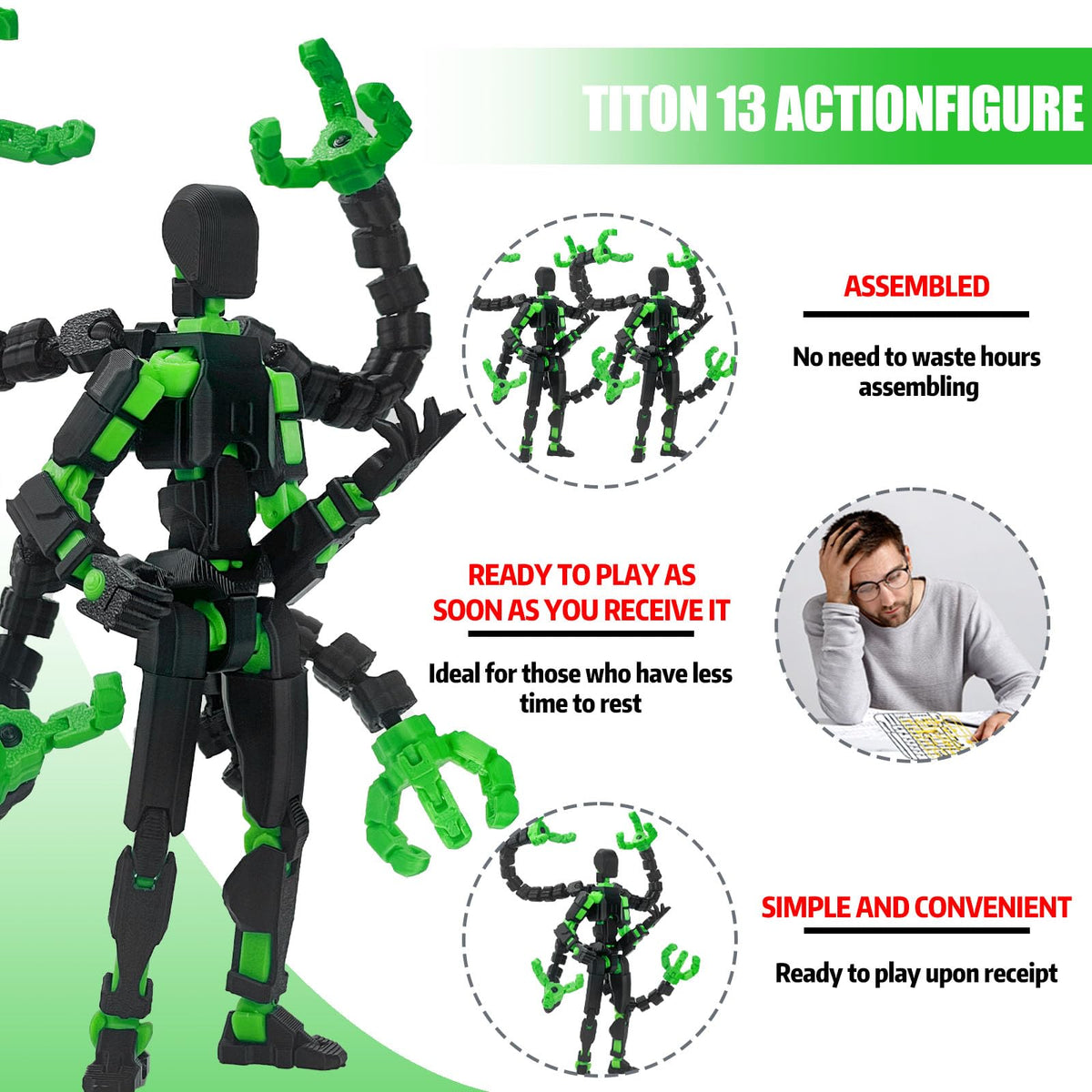 PkghoKids T13 dynamic poses in action illustrating lifelike movement potential.