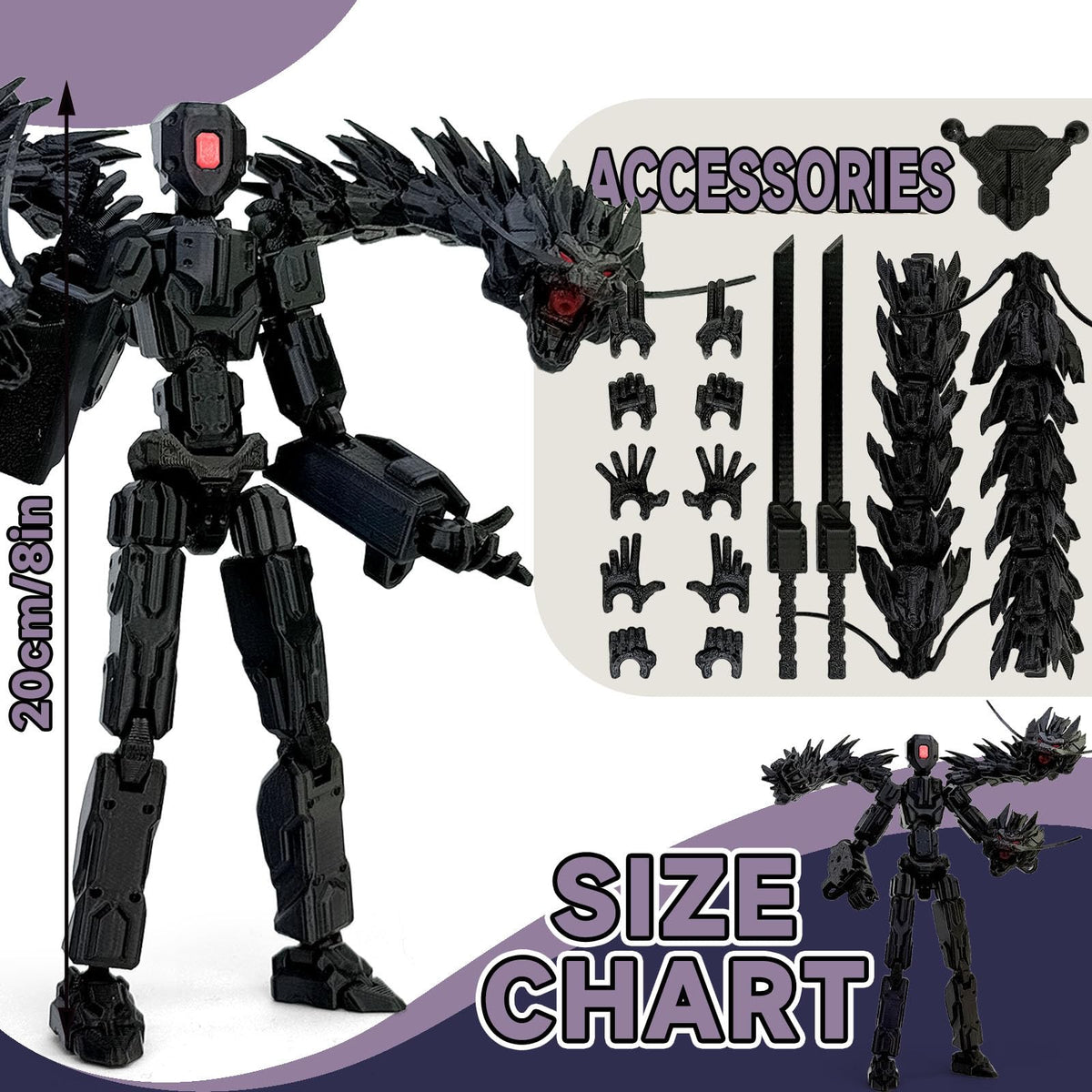 PkghoKids T13 multi-jointed figure offers versatile poses for photos and display.