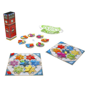 Plan B Games Azul Summer Pavilion board and setup cues evoke historical Portuguese grandeur.