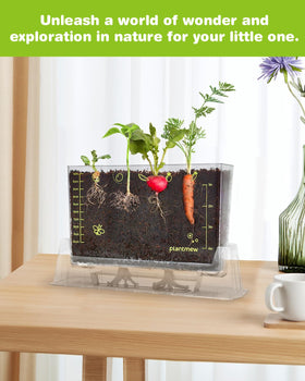 PLANTMEW kit includes colorful stickers to label seedlings for ownership
