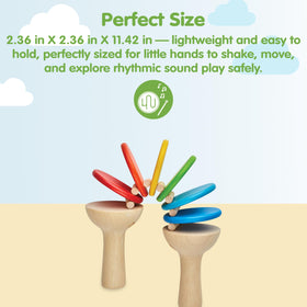 PlanToys rubberwood percussion instrument ready for home or classroom rhythm sessions