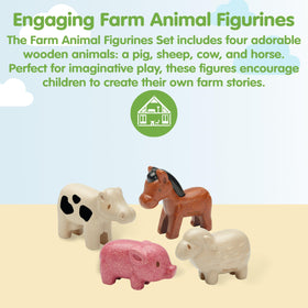 PlanToys sheep figurine supports imaginative storytelling and cooperative play