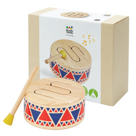 PlanToys Solid Drum for toddlers sparks rhythm and playful learning at home