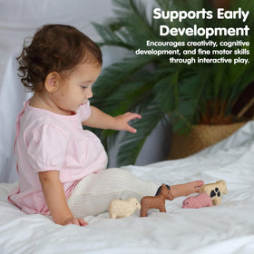 PlanToys wooden-farm-animals highlights sustainable materials for kids