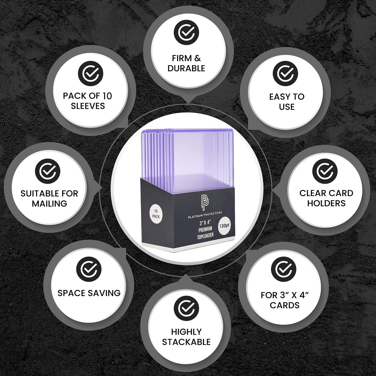 Platinum Protectors acid-free top loader preserves card condition during handling