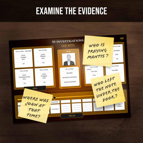 Platonia Games Profiler digital hints expand the mystery with online clues.
