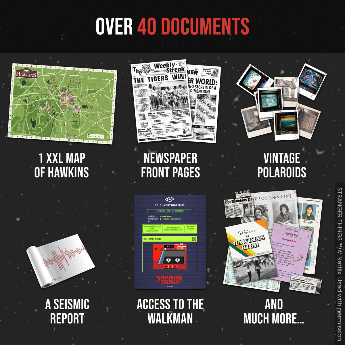 Platonia Games PROFILER Hawkins High School brochures authenticity.