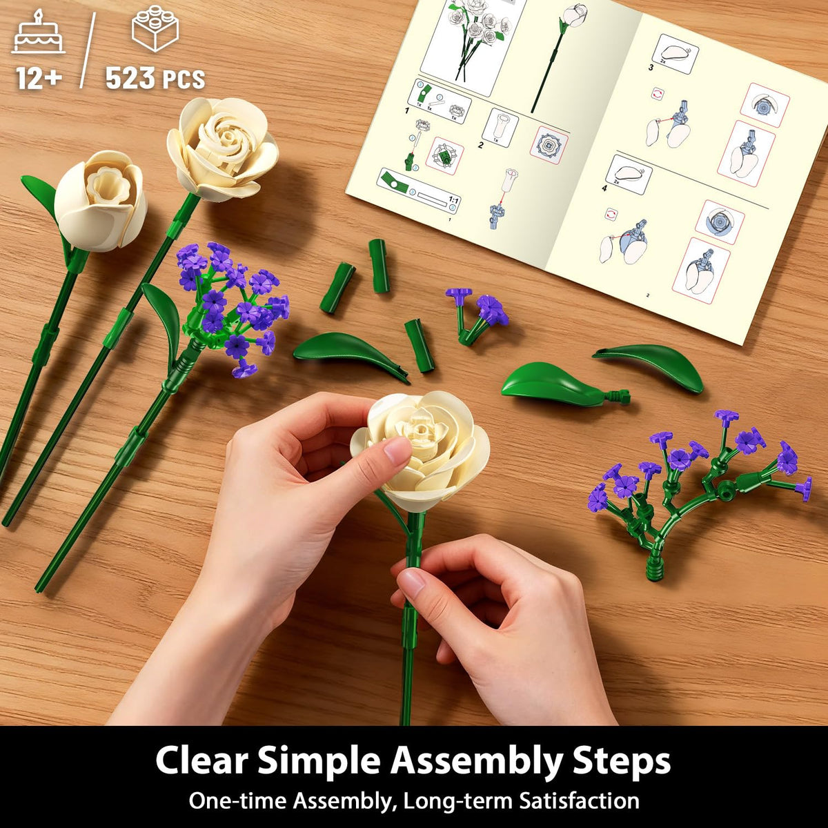 PLAXSOON adjustable flower stems let you customize layouts