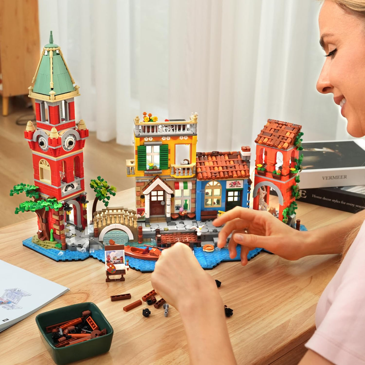 PLAXSOON premium bricks ensure smooth finish and durable display.