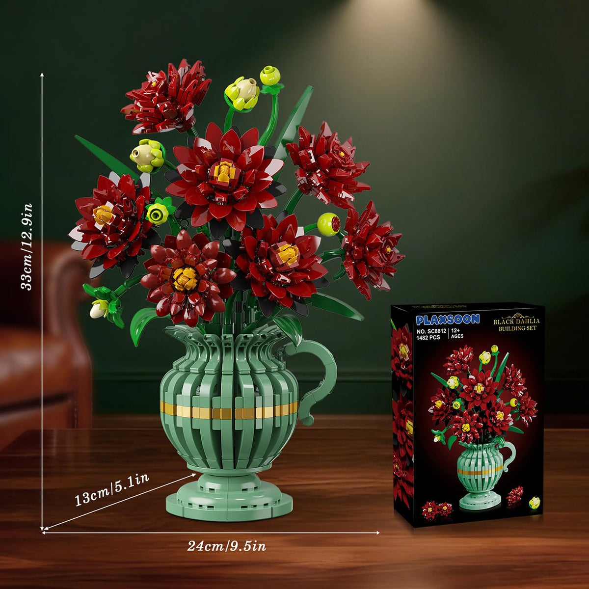 PLAXSOON Dahlia-bloom design elevating living room ambiance.