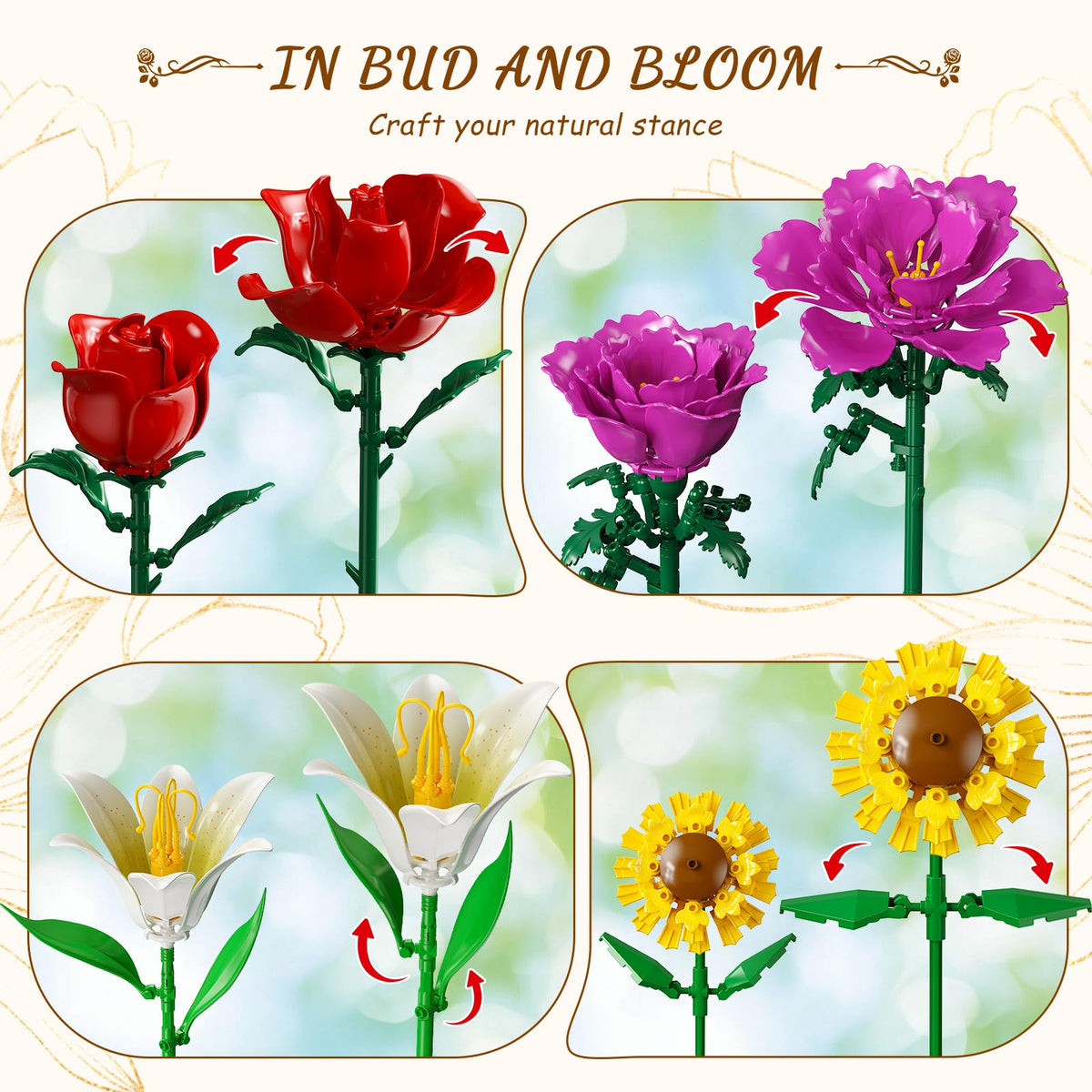 PLAXSOON bellflower bloom accentuates delicate decor style.
