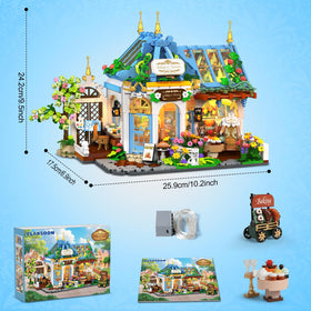 PLAXSOON Flower Café House brick construction for sturdy build