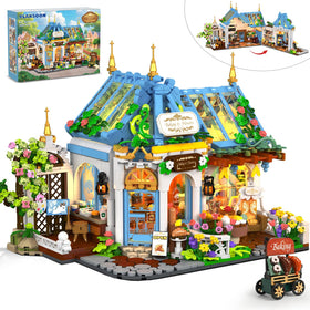 PLAXSOON Flower Café House LED lighting for cozy nighttime display