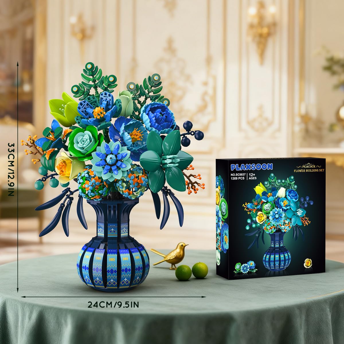 PLAXSOON Flowers Building Set premium gift packaging idea