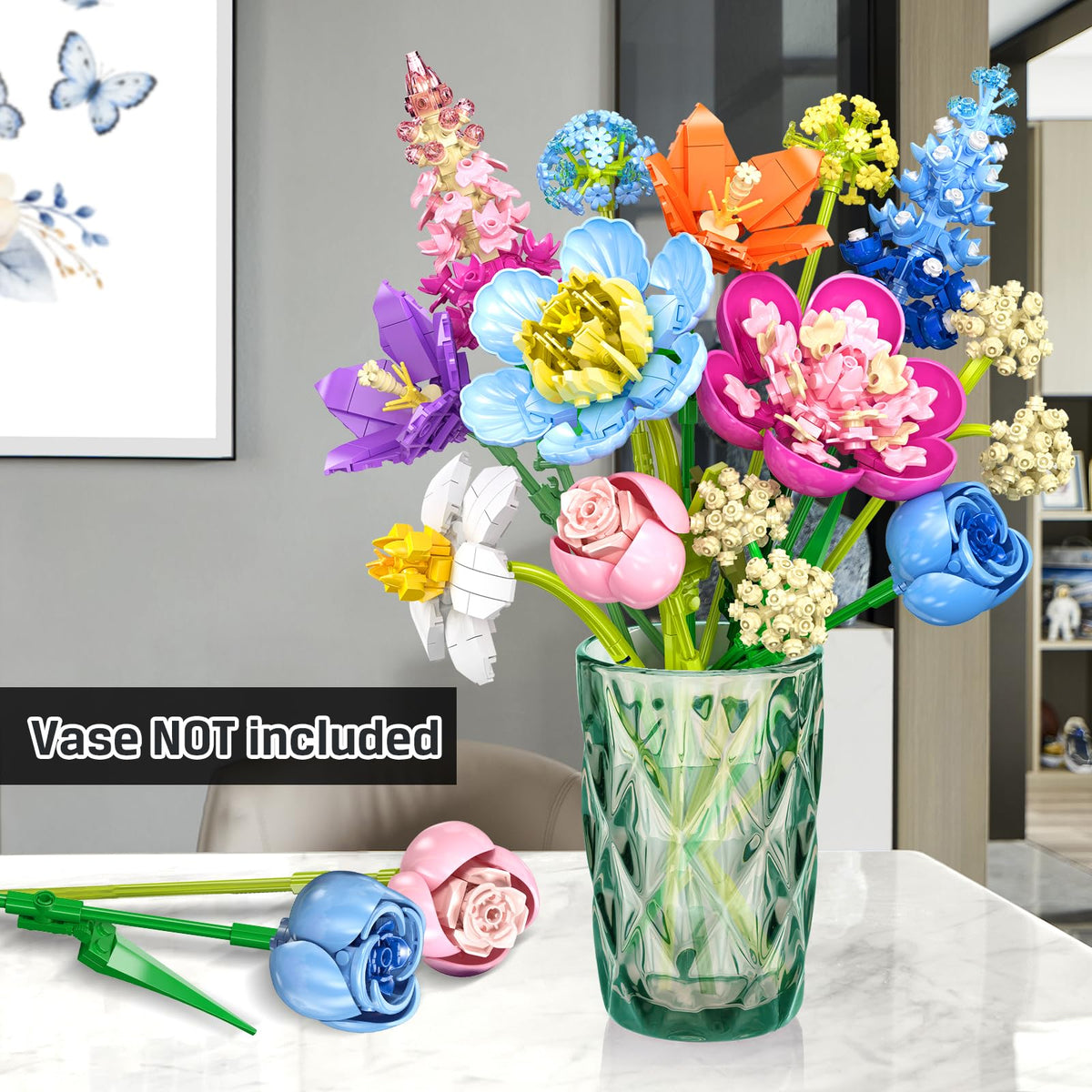 PLAXSOON Hydrangea Flower Stem with lush blooms