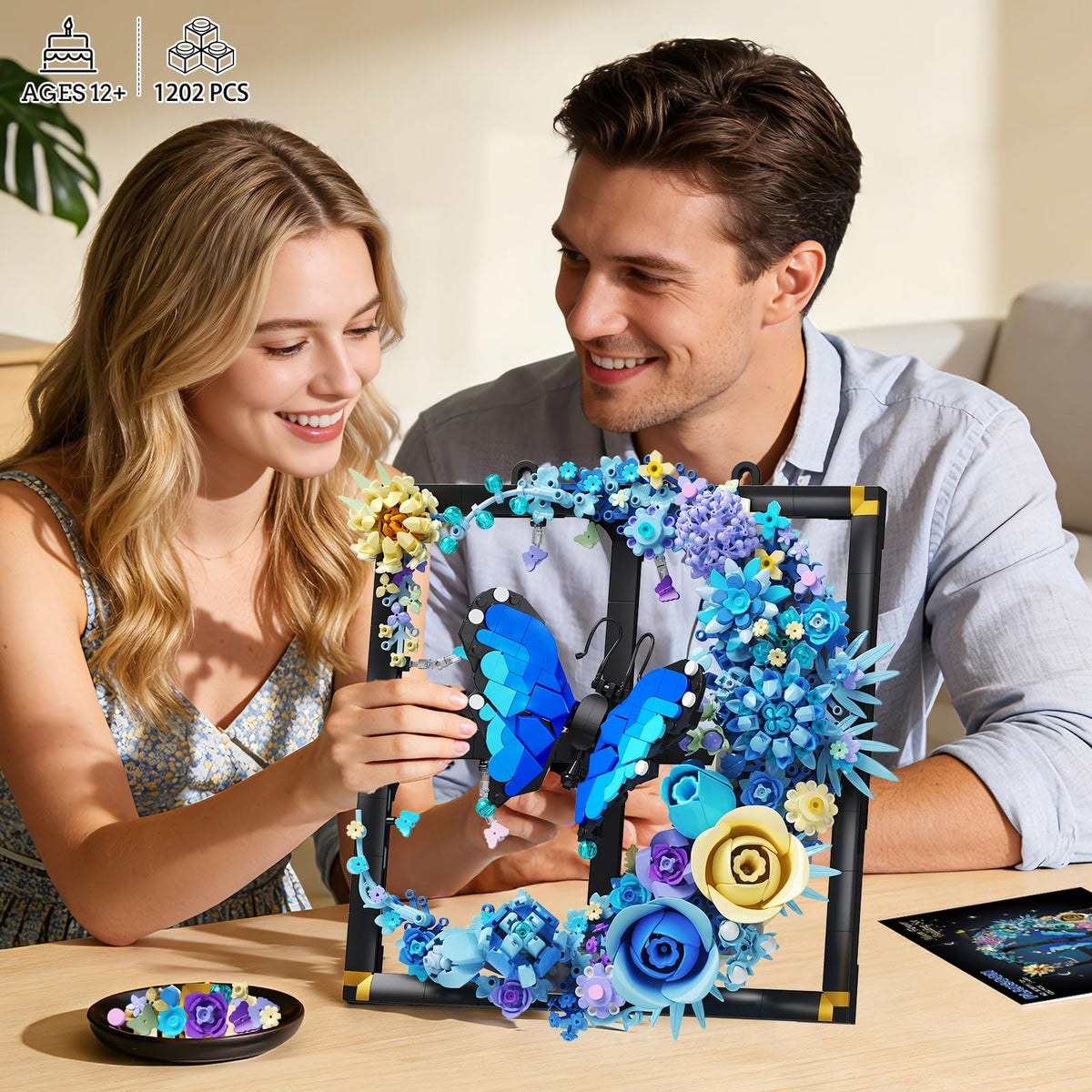 PLAXSOON Moon Flower 1202-pcs kit provides engaging, mindful building