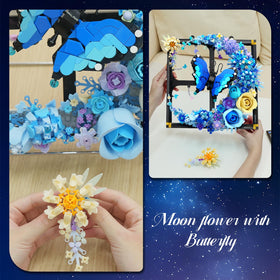 PLAXSOON Moon Flower building-pieces crafted for sturdy construction